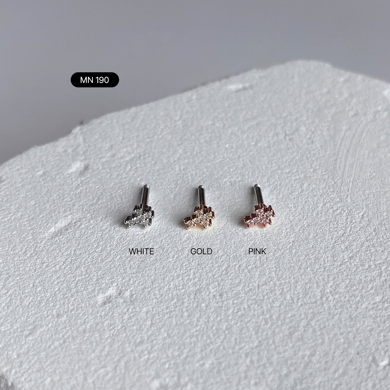 SET-060 キュービックハートリボンクロスピアセット