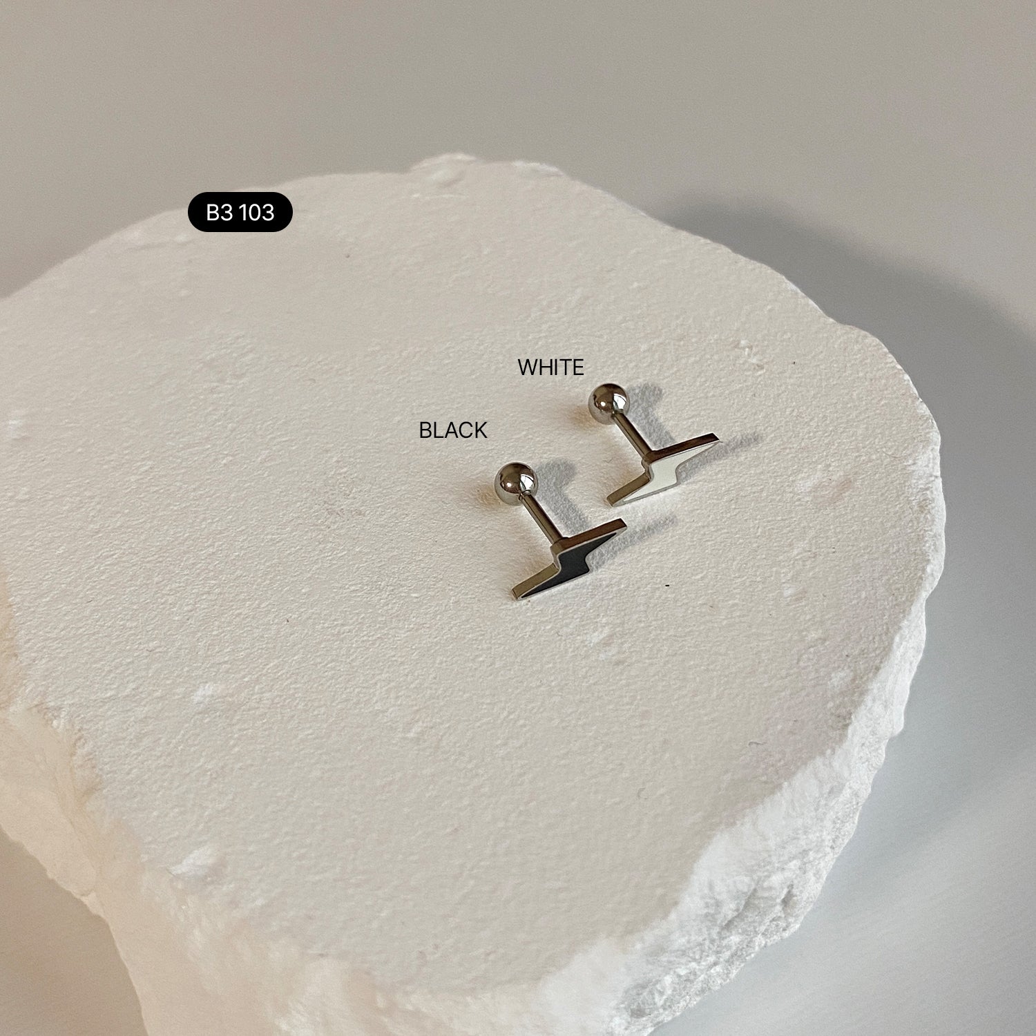 B3 103 サージカルエポック雷ファッションピアス