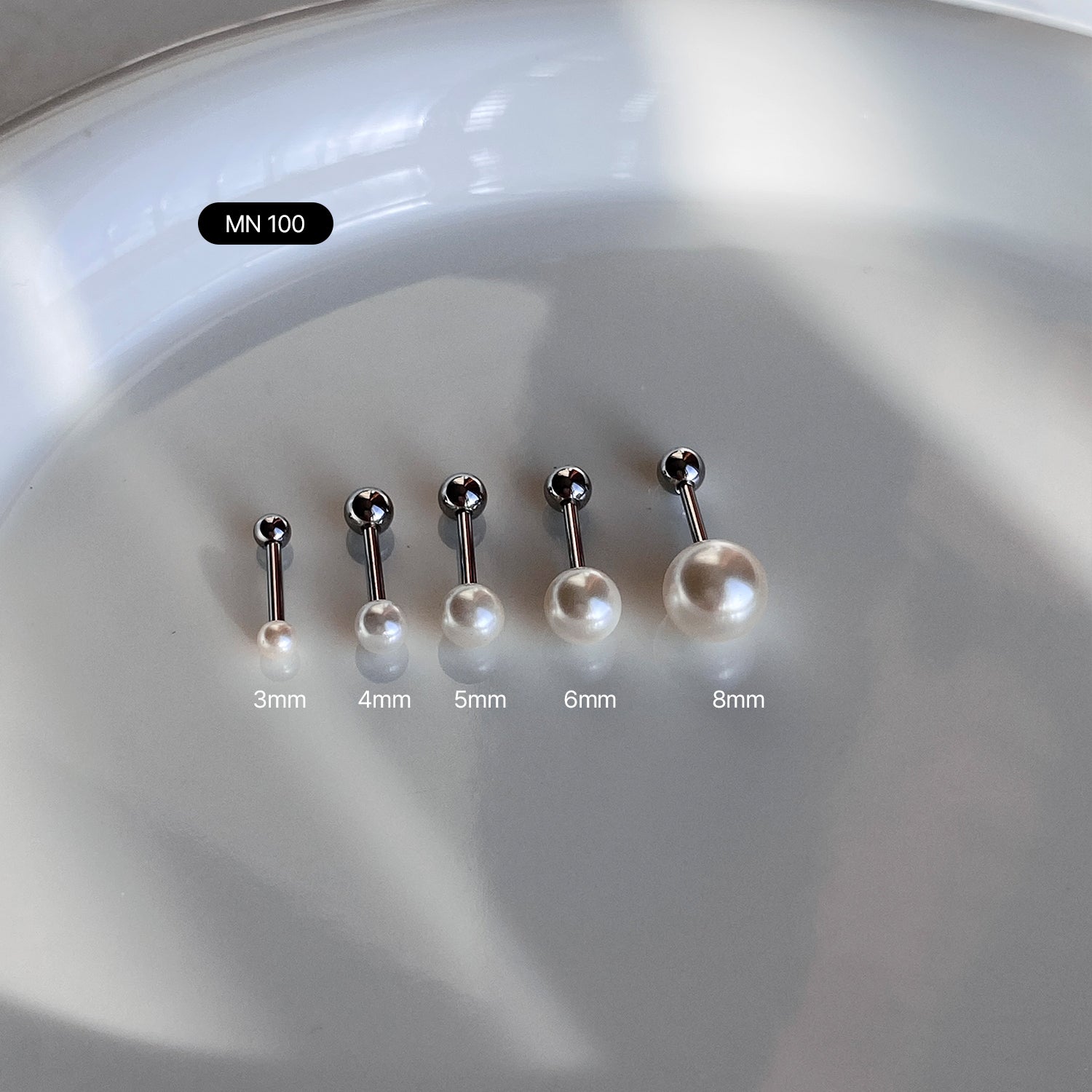 SET-034 アクリルパールキュービックビーズリボンドロップピアスセット