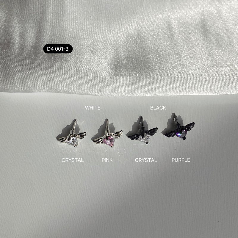 D4 001-3 ストーンエンジェルウィングピアス