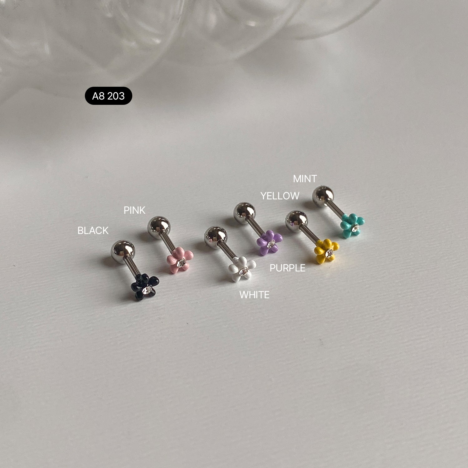 A8 203 サージカルエポックミニフラワーピアス