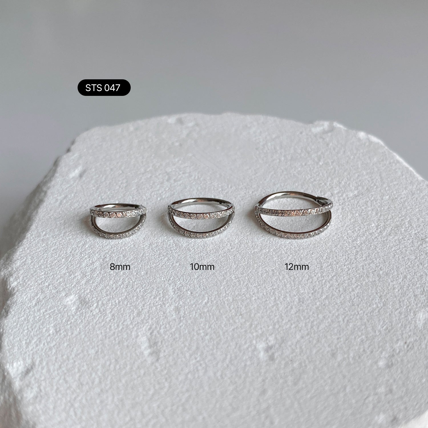 SET-056 シグメント2リングエンティックスターピアスセット