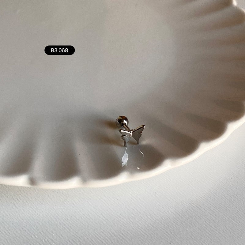 B3 068 サージカル蝶ピアス