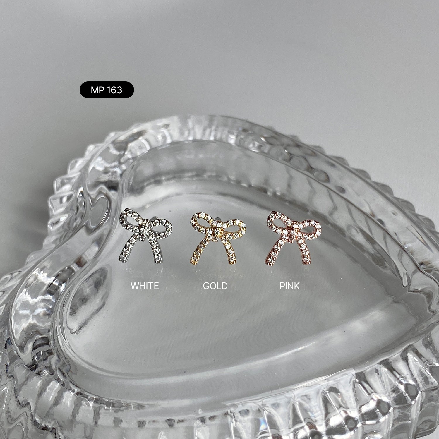 SET-060 キュービックハートリボンクロスピアセット