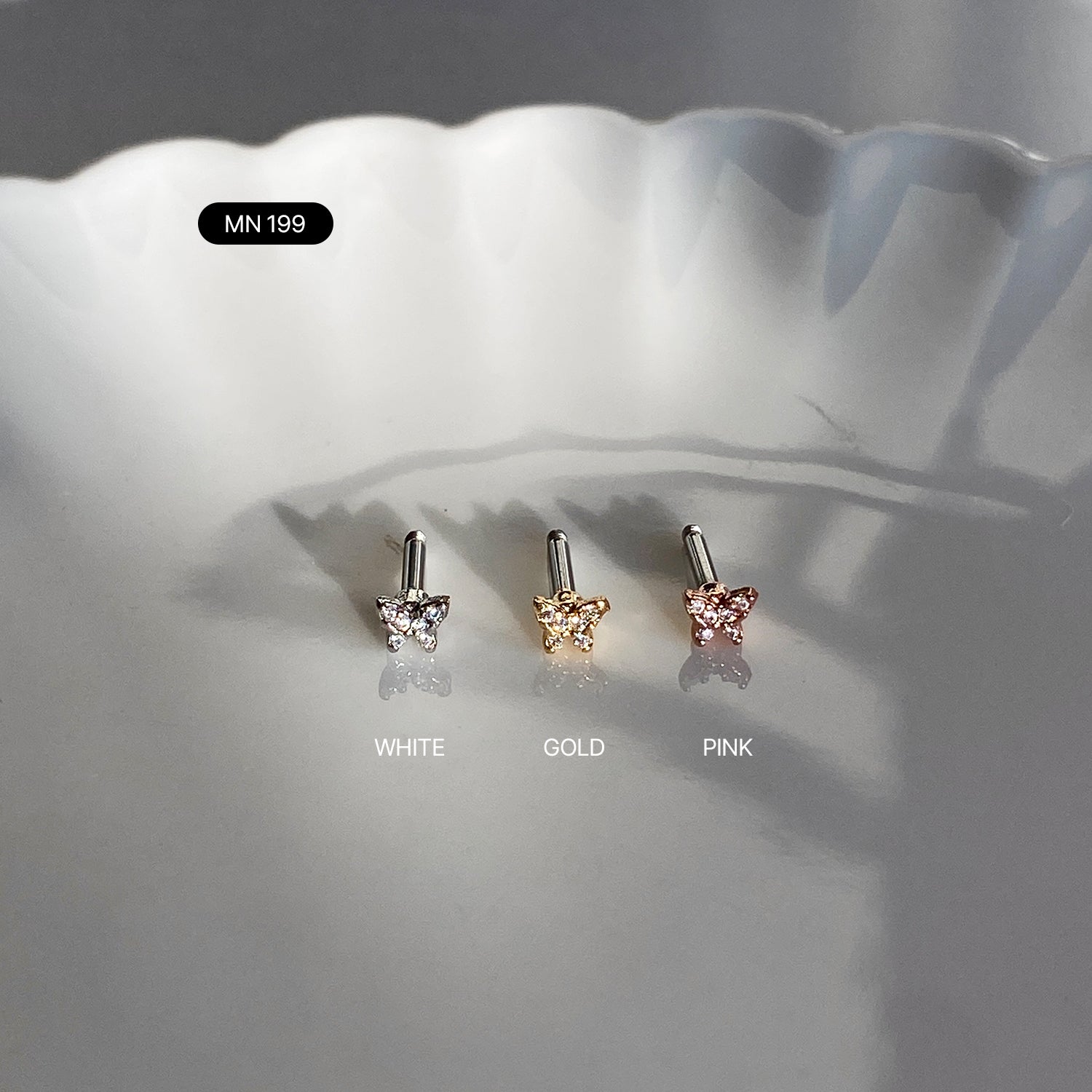 SET-035 ミニキュービックアクリル真珠コーディネートピアスセット