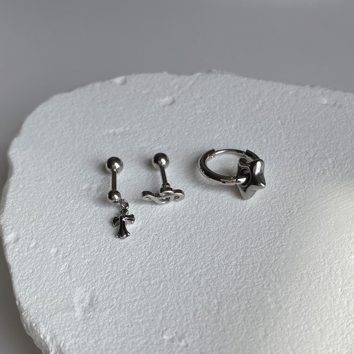 SET-058 バーベルドロップガラクロスピアス