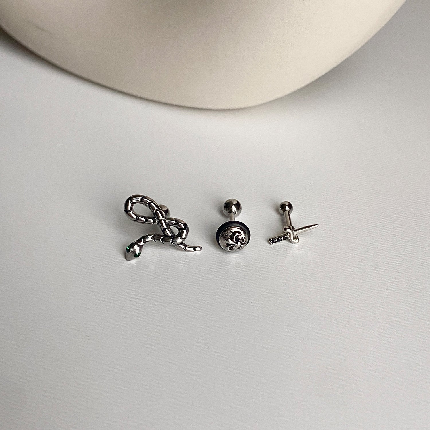 SET-022 アナコンダクロムミニソードピアスセット