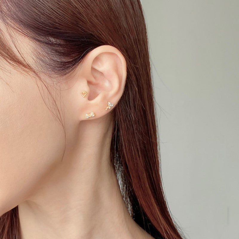 ドット ハート ピアス (도트 하트 피어싱)