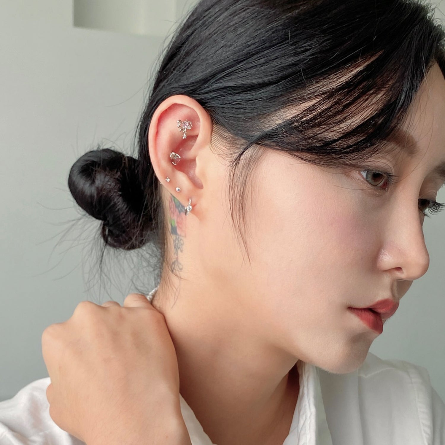 SET-045 キュービックスターエンジェルリングピアスセット