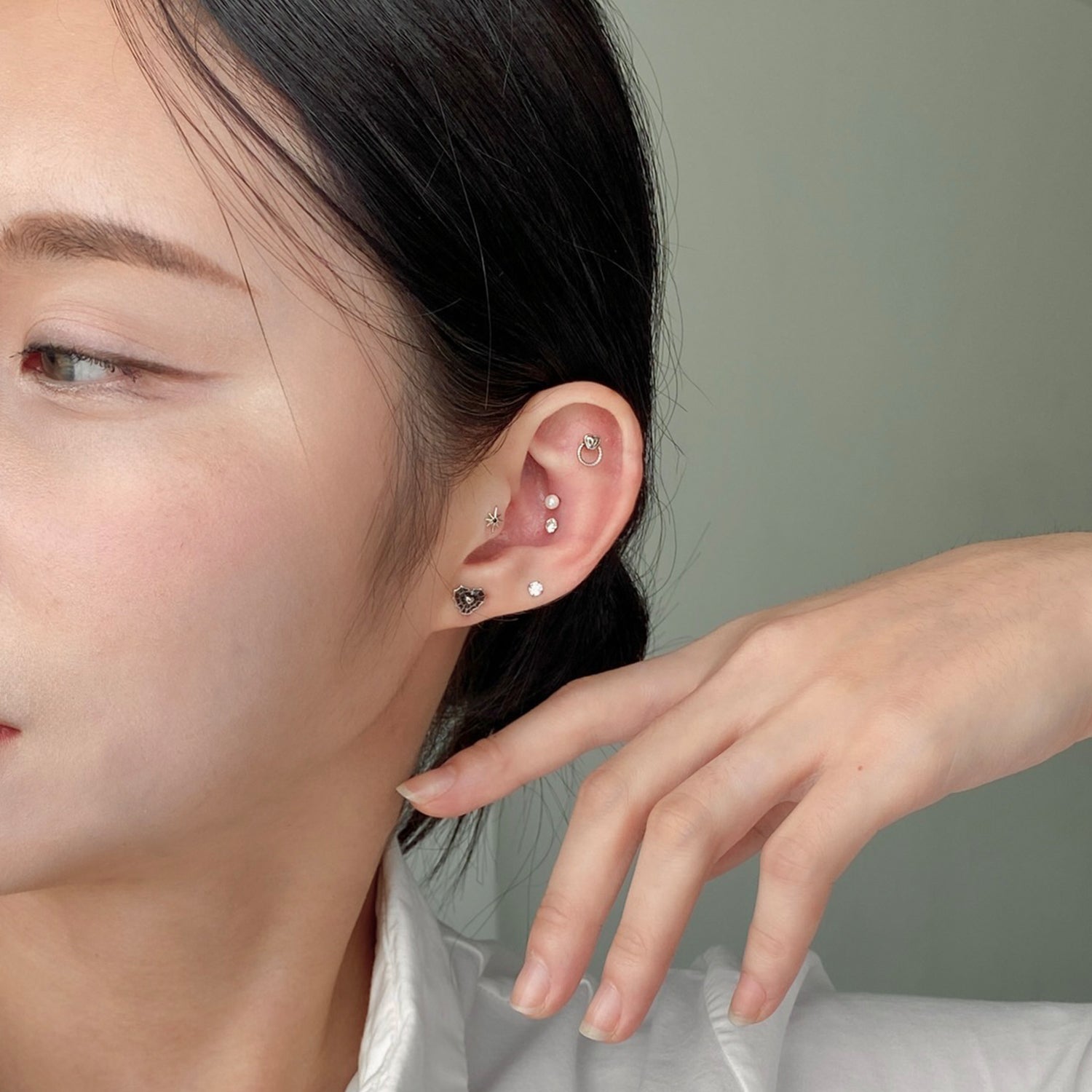 SET-033 エンティックスパイダーリングハートピアスセット