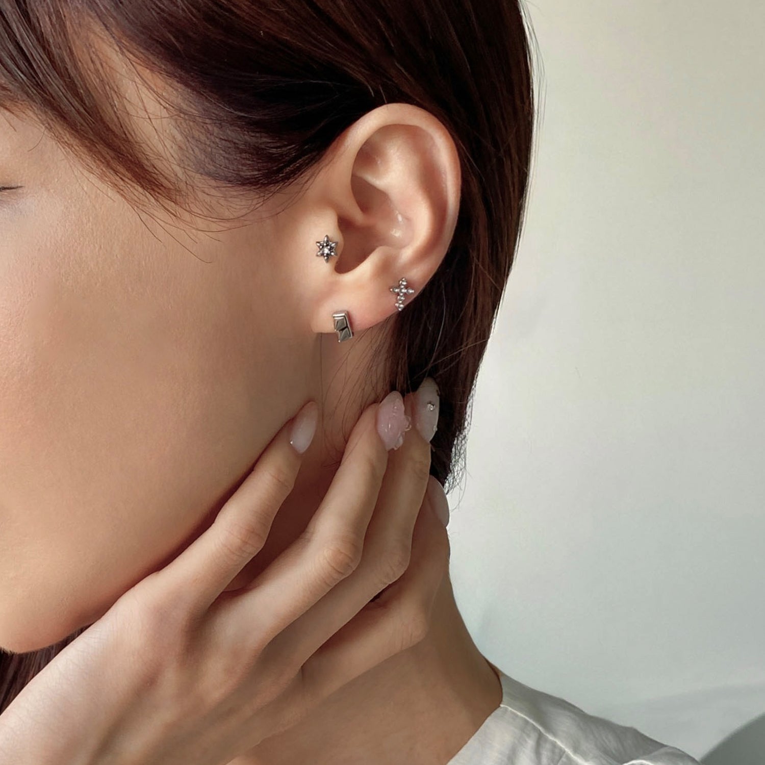 SET-092 スパイクキュービッククロス別ピアス