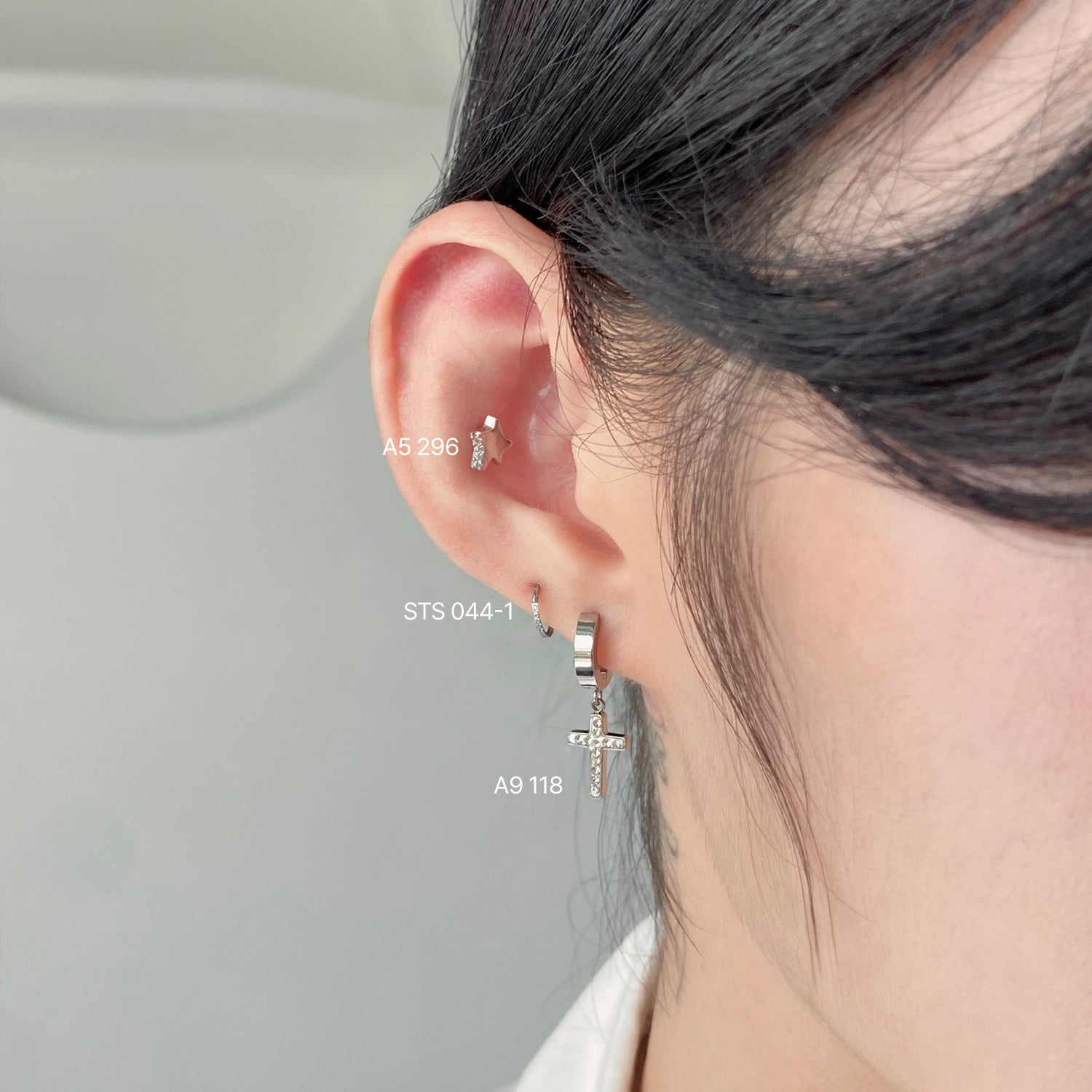 A5 296 キュービックミニスターピアス