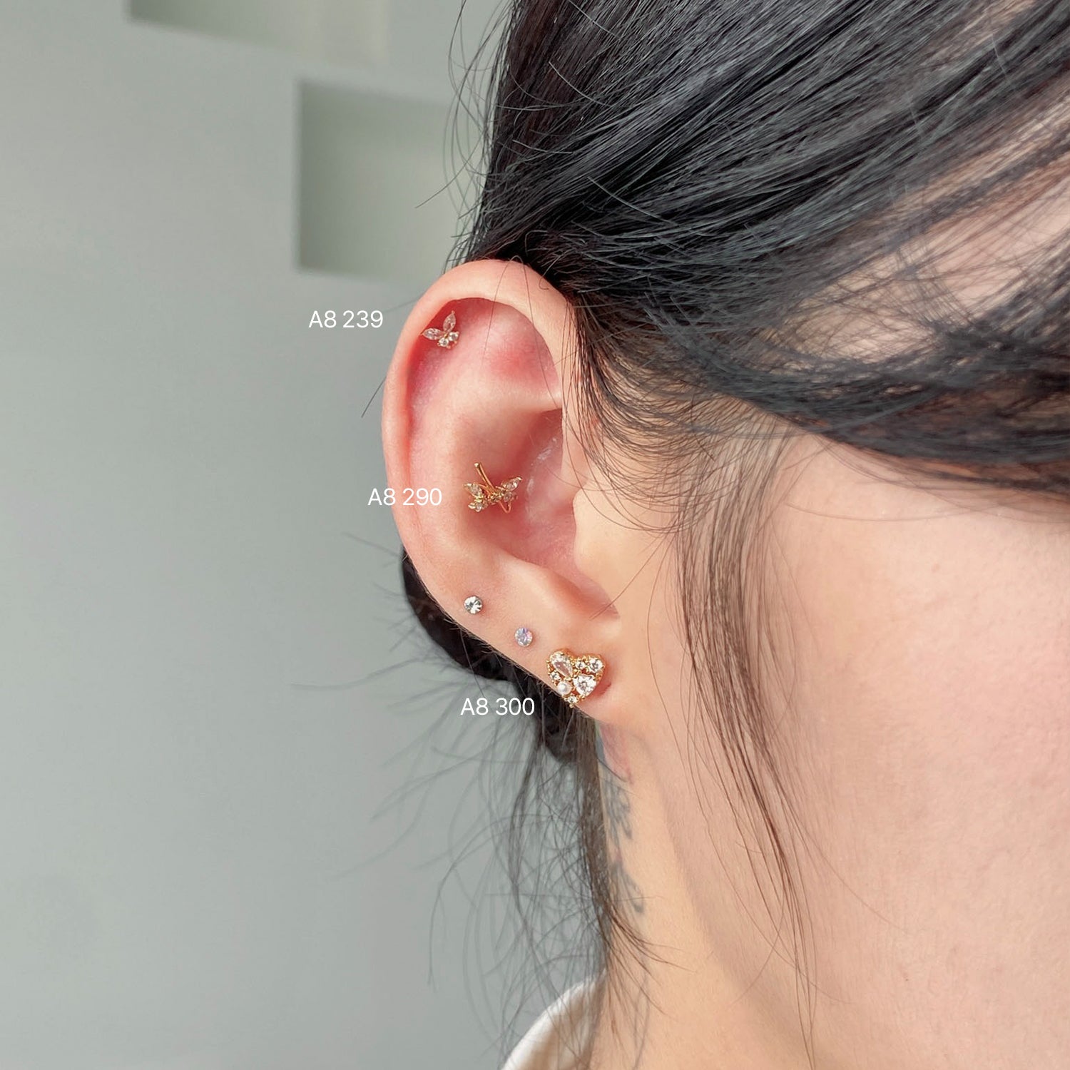 SET-048 キュービック蝶ハートピアセット