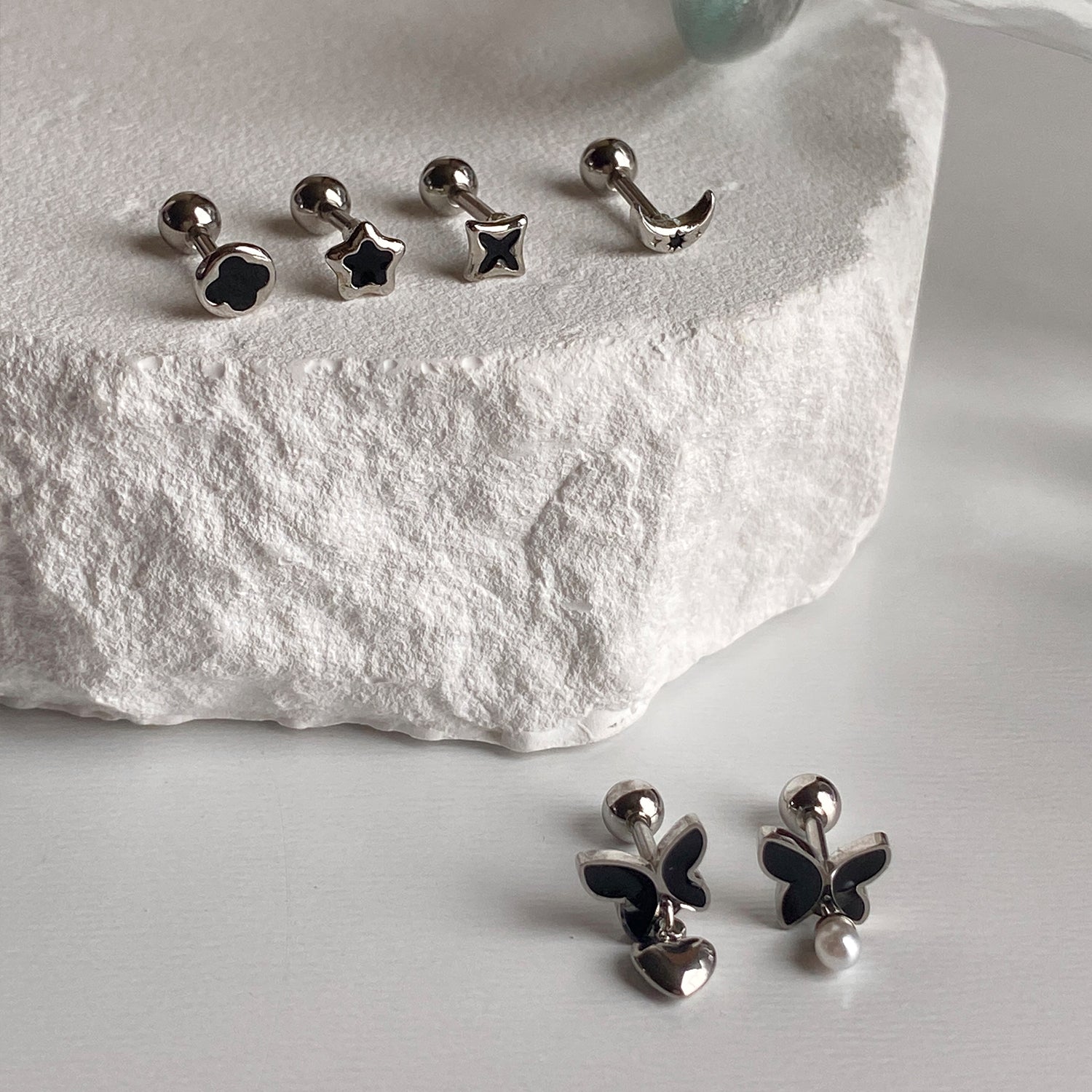 SET-008 サージカルエンティックエポックハートスターピアスセット