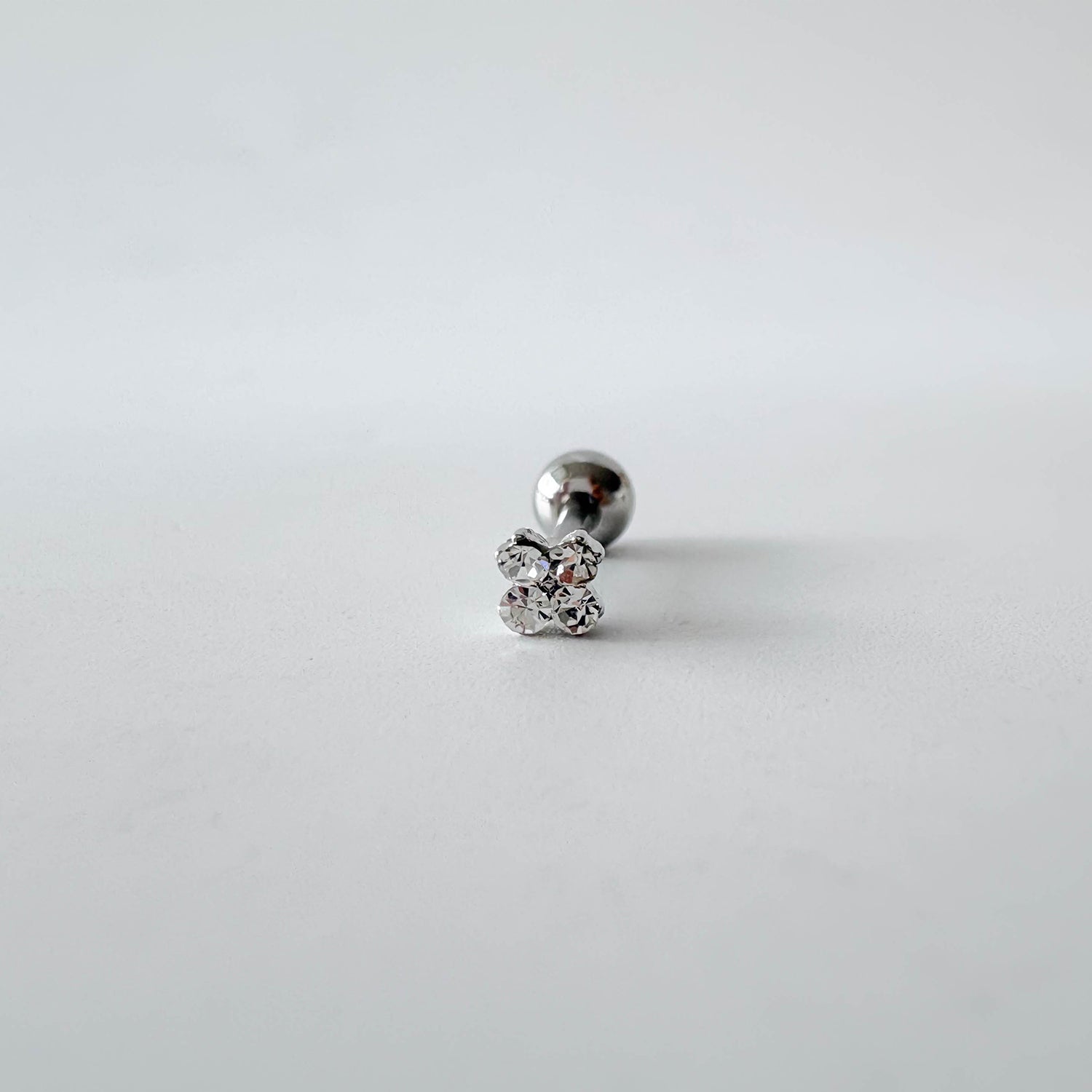 theminis Brass Cubic Clover Mini Piercing A8 212