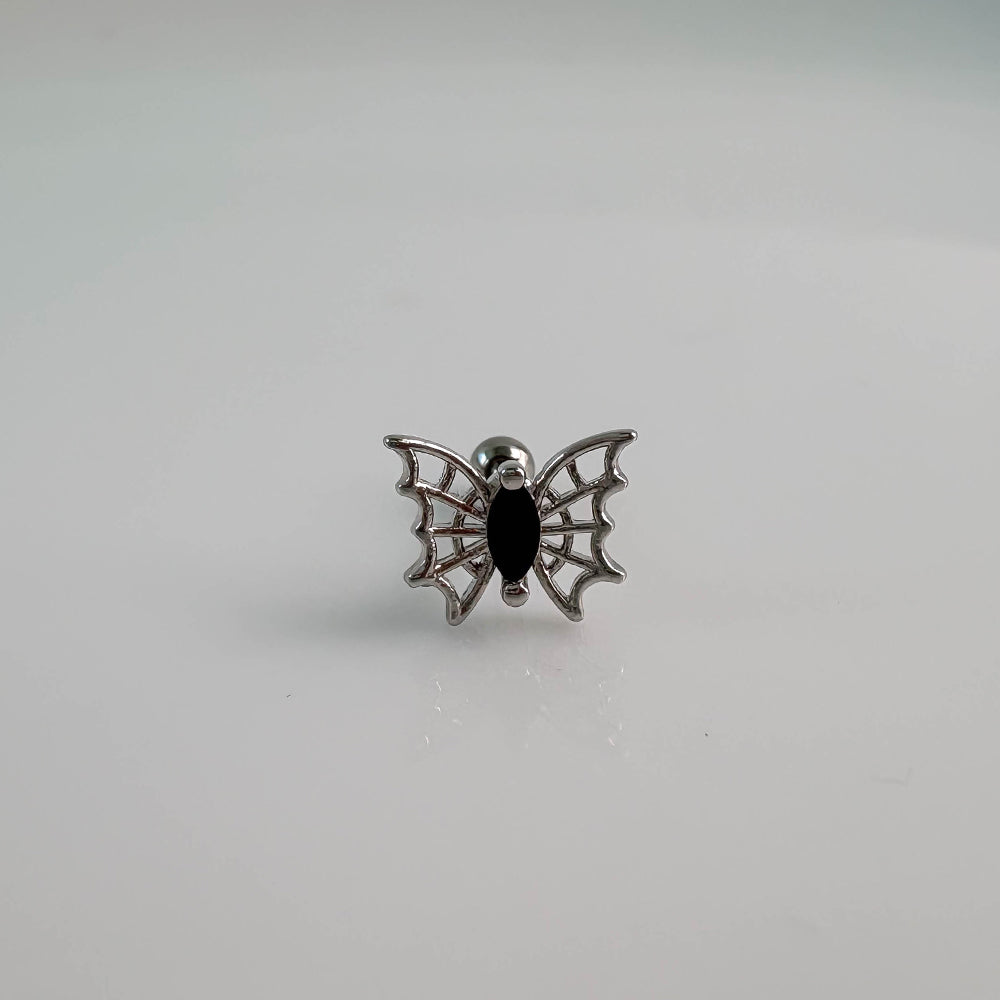 theminisキュービックスパイダー蝶ブラックキュービックボディピアスMM 032