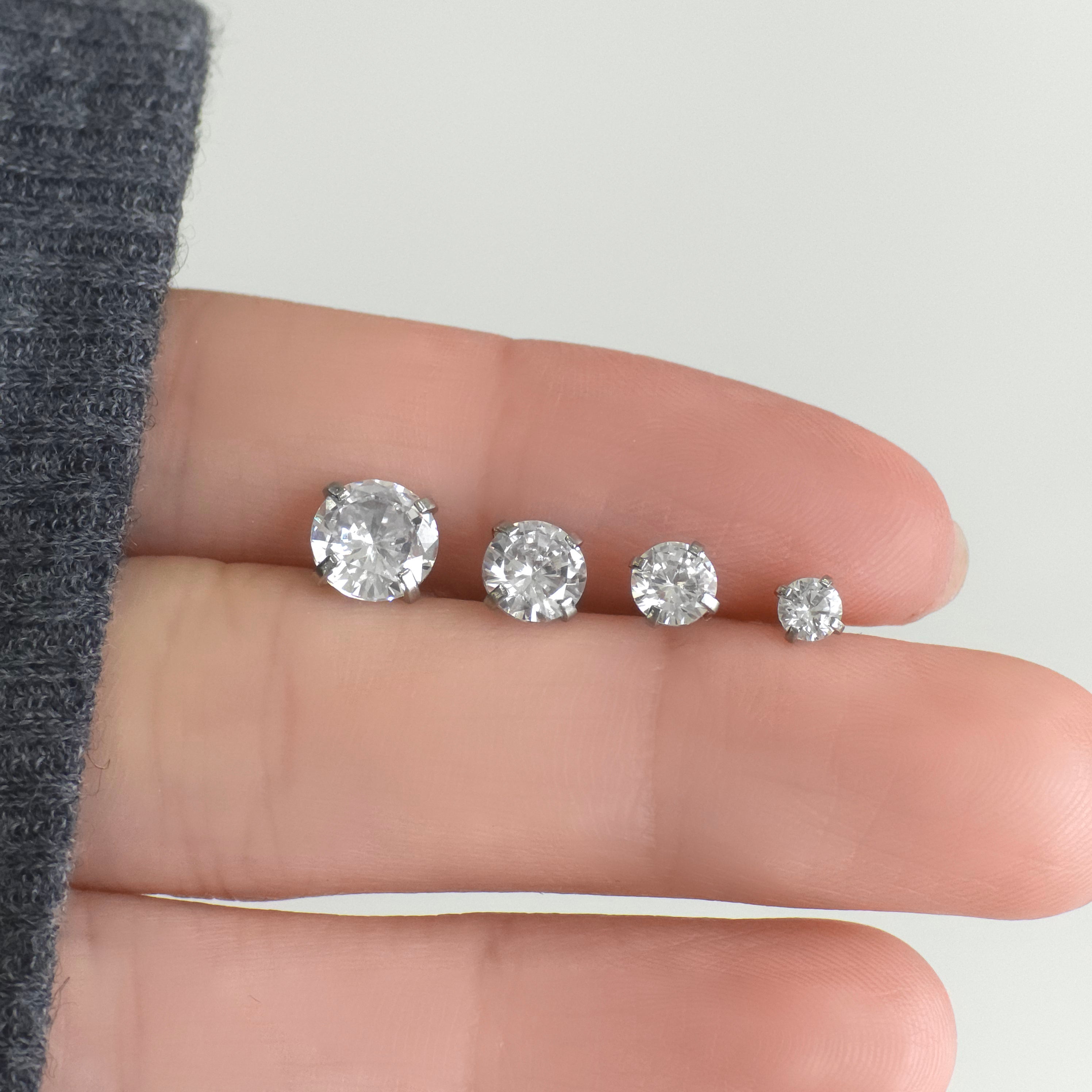 theminis ベーシッ キュービックジルコニアピアス デイリーピアス ma 003