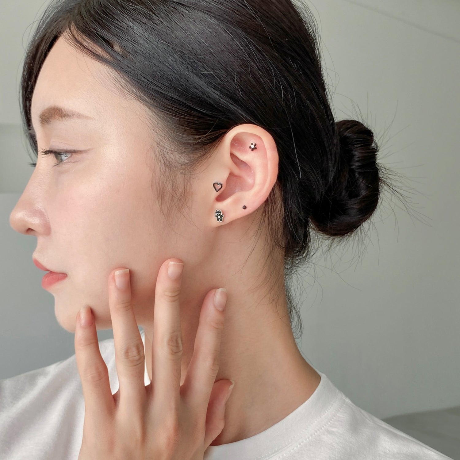 theminis ミニ ハート 小さめピアス シンプルピアス b3 121