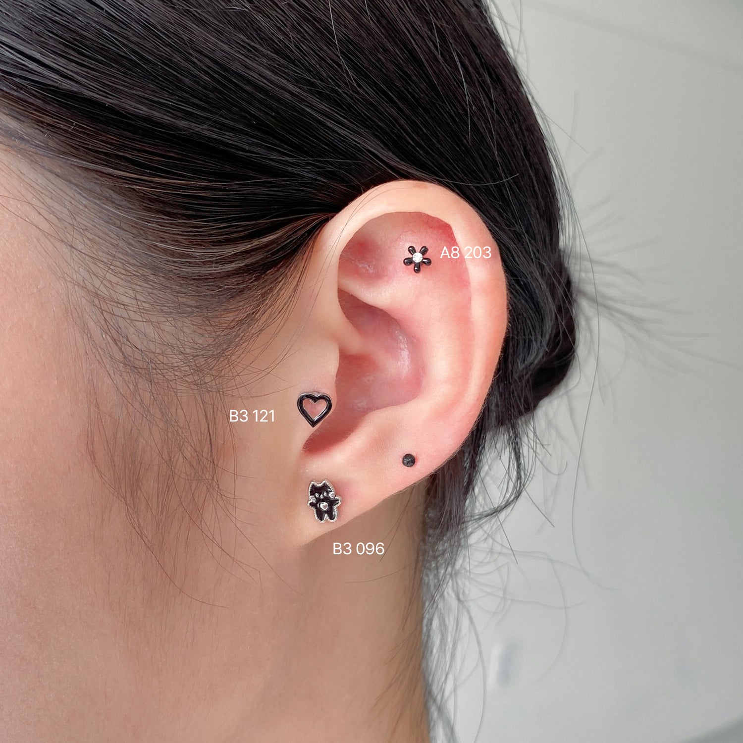 theminis 007 ピアス 3個セット ミニピアス