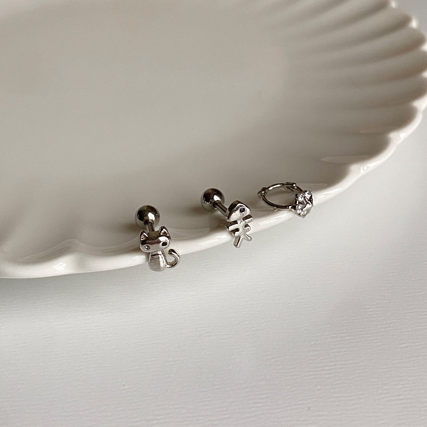 theminis 028 ピアス 3個セット シルバー ピアス