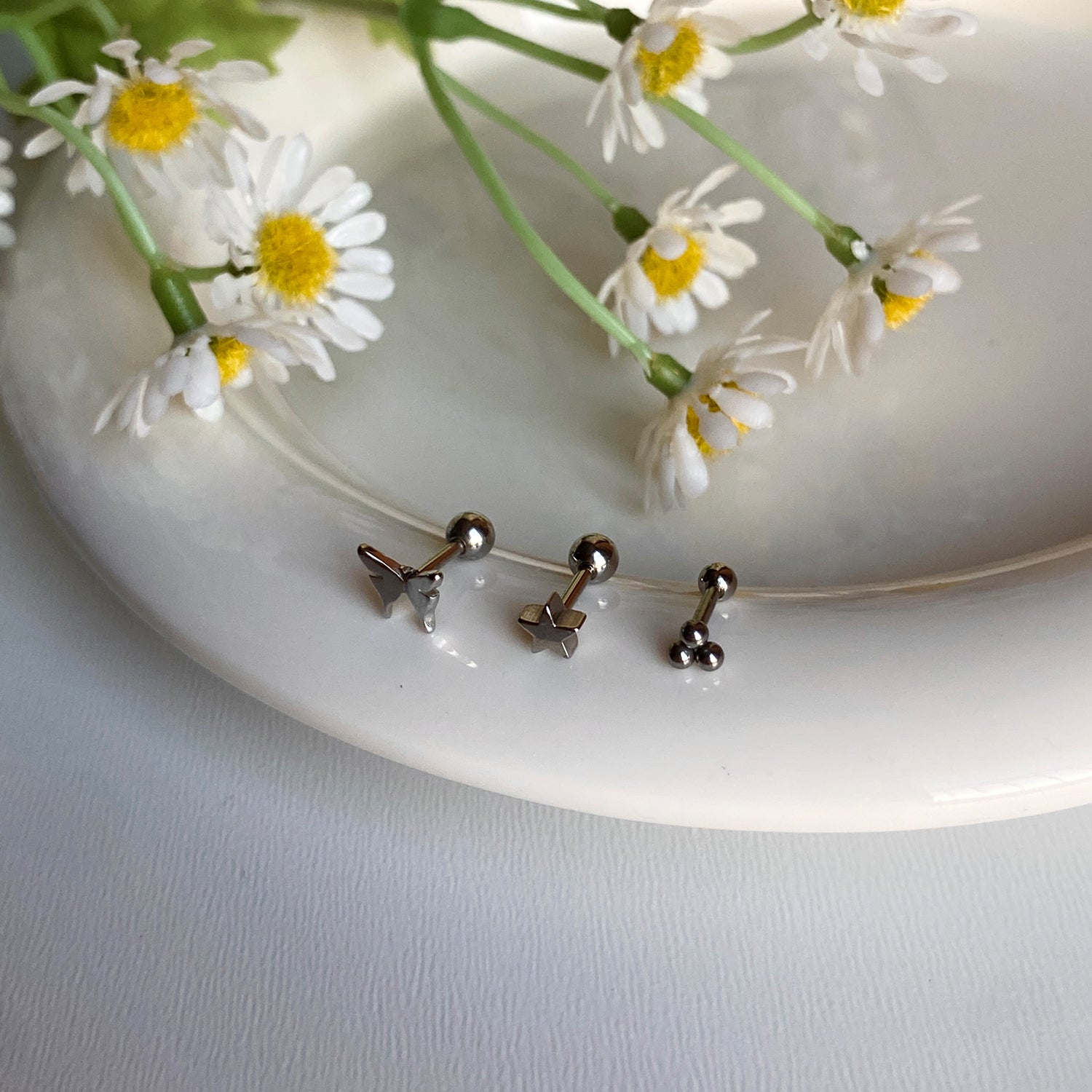 theminis 036 ピアス 3個セット 金属アレルギー対応