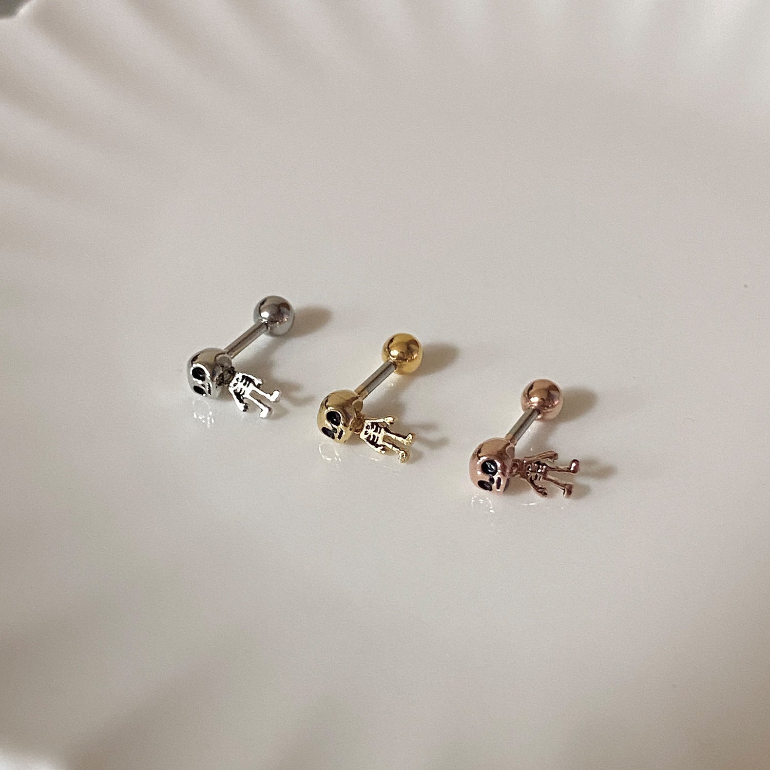 theminis スケルトン 真鍮 ピアス ボディピアス mk 1006