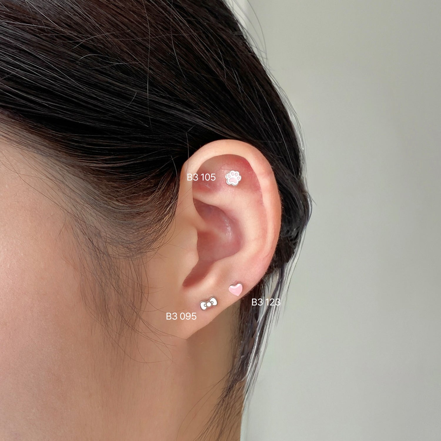 B3 105 サージカルエポック子犬足裏ピアス