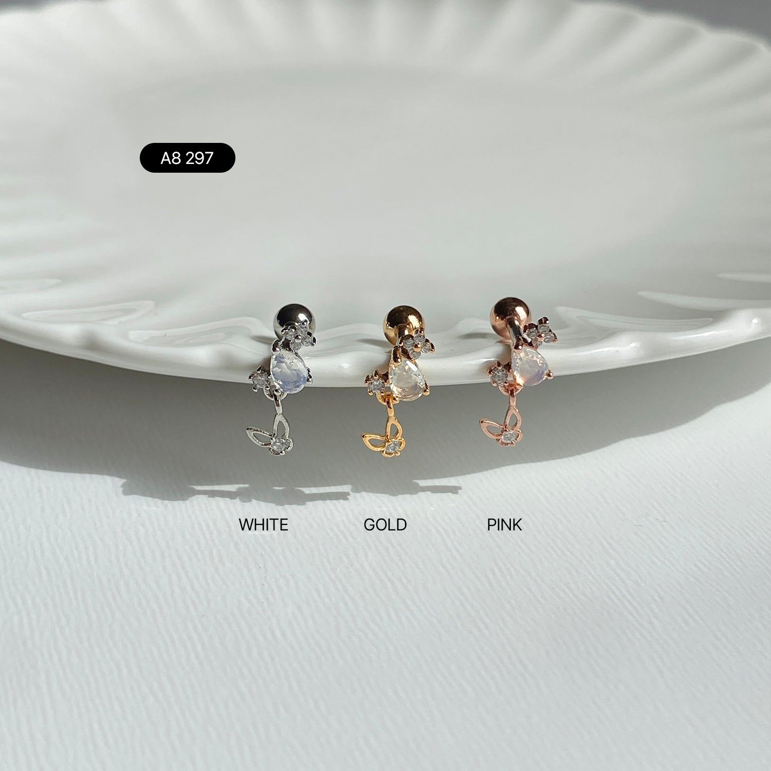 SET-041 キラキラ多様なデザインキュービックピアスセット