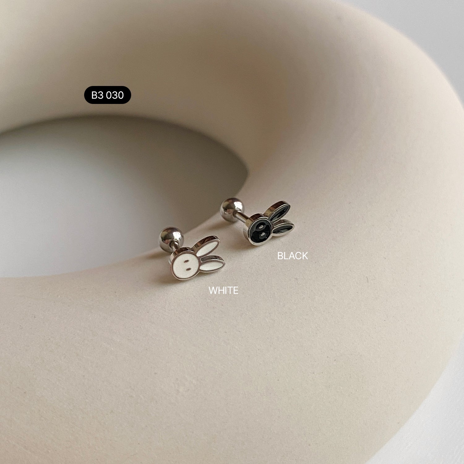 SET-002 サージカルエポキッチウサギハートピアセット