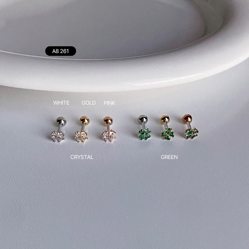 オーバル ストーン ピアス (타원 스톤 피어싱)