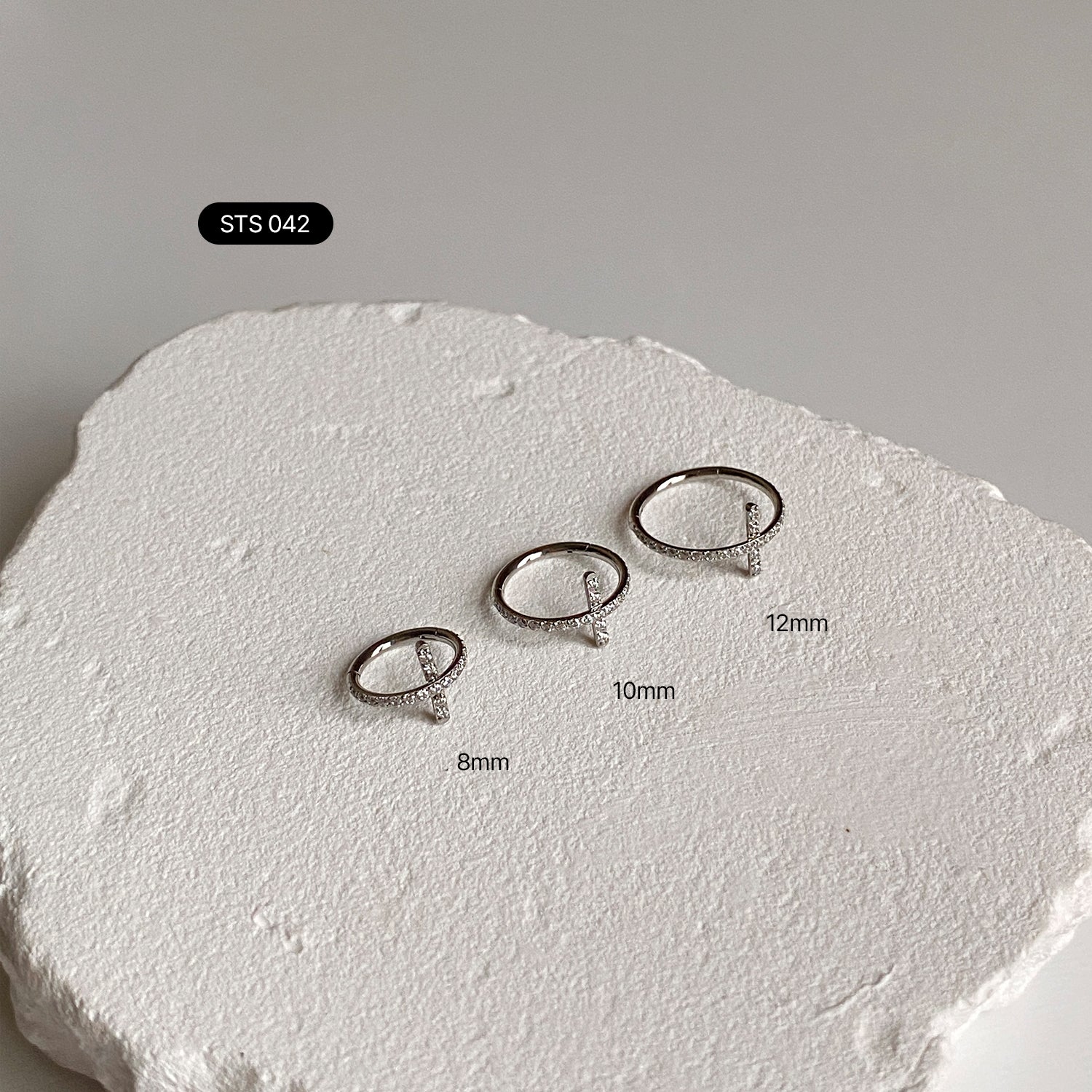 SET-029 キュービックシークメントリングピアスセット