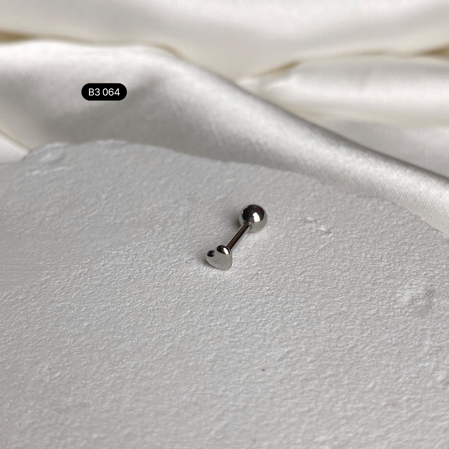 SET-015 ミニシンプルハート スマイルリングピアスセット