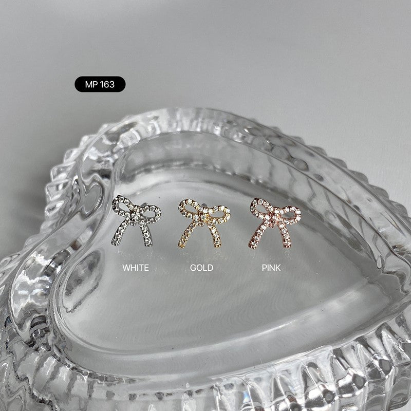 MP 163 ブリンキュービックリボンピアス