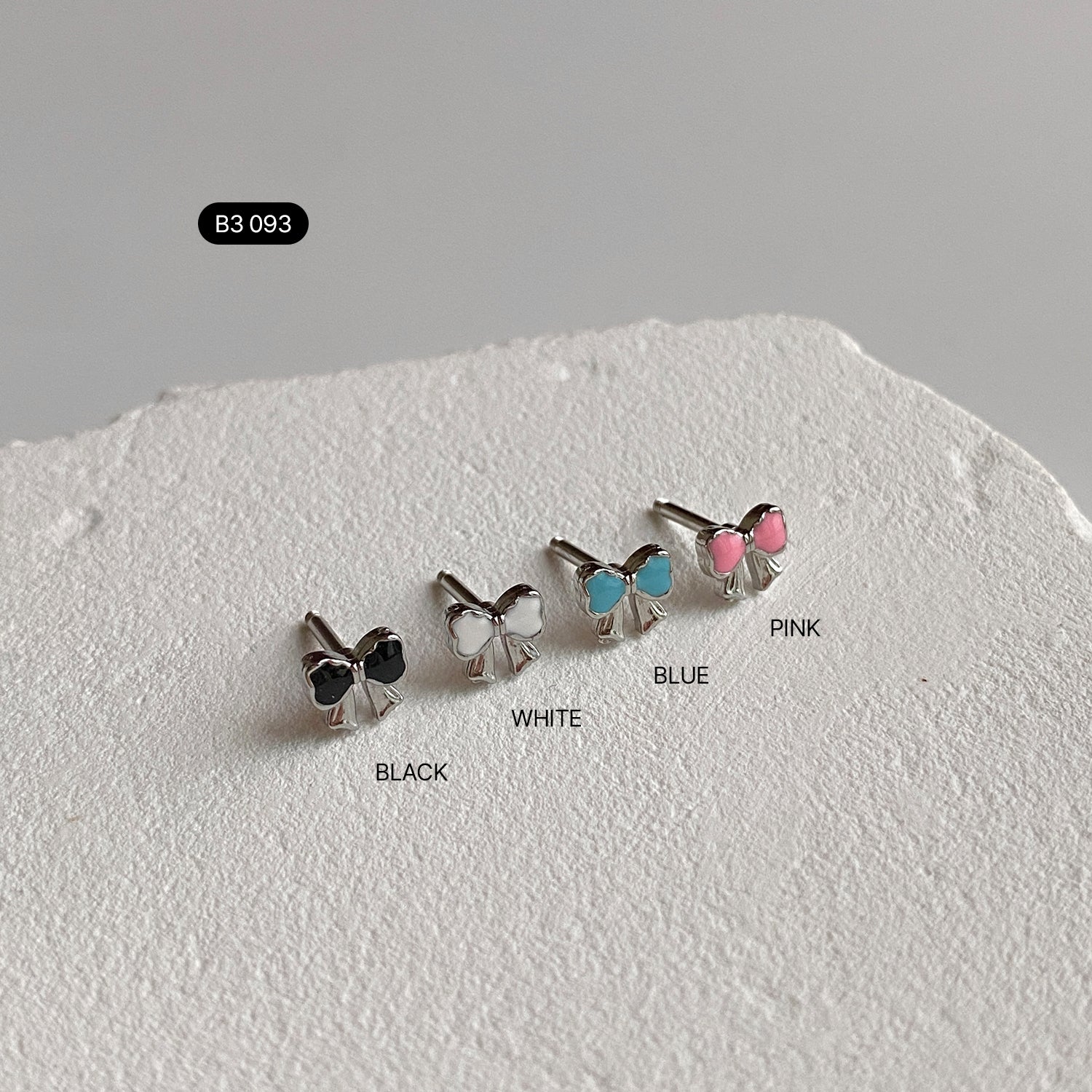 B3 093 サージカルエポックリボンリングピアス