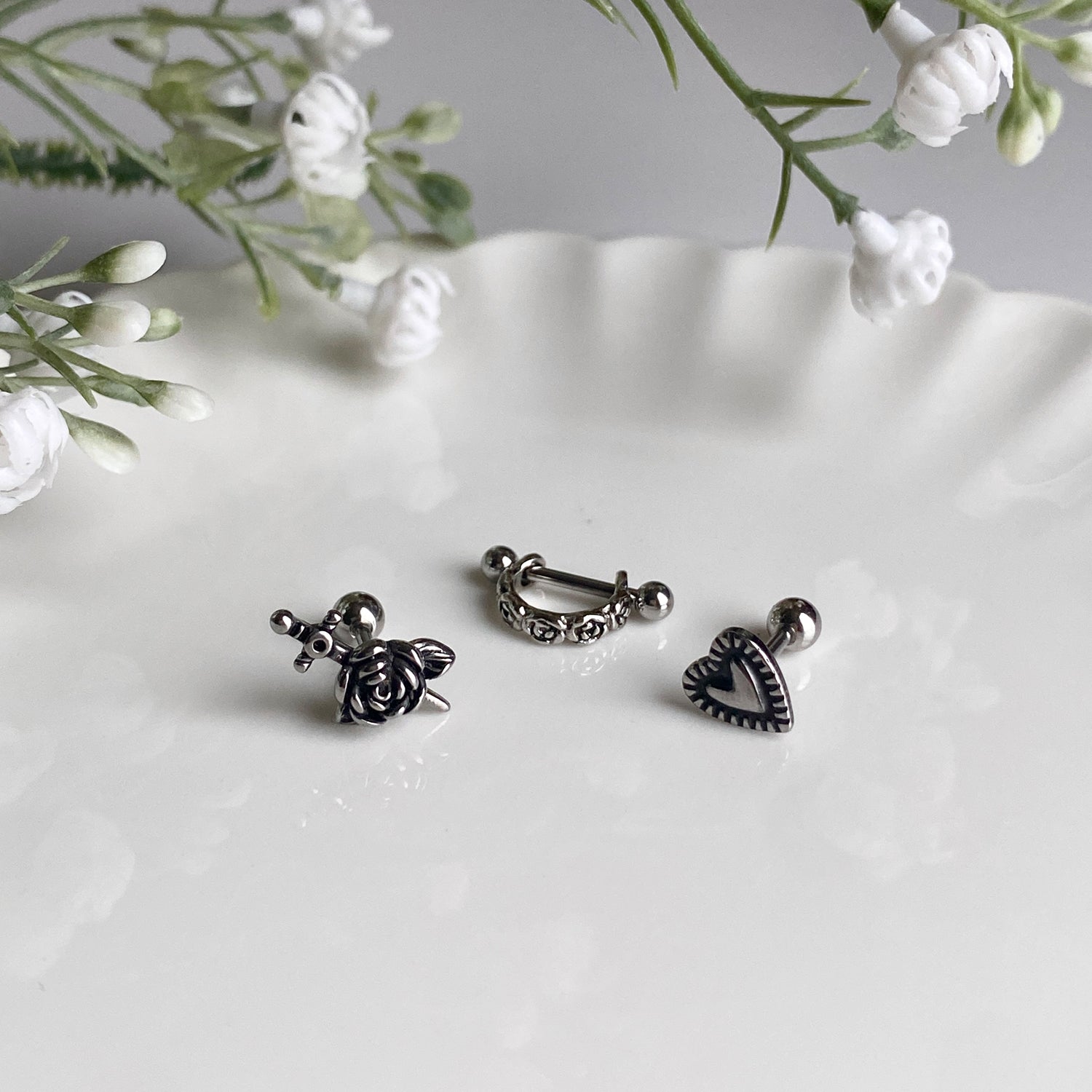 SET-023 エンティックローズハートピアセット