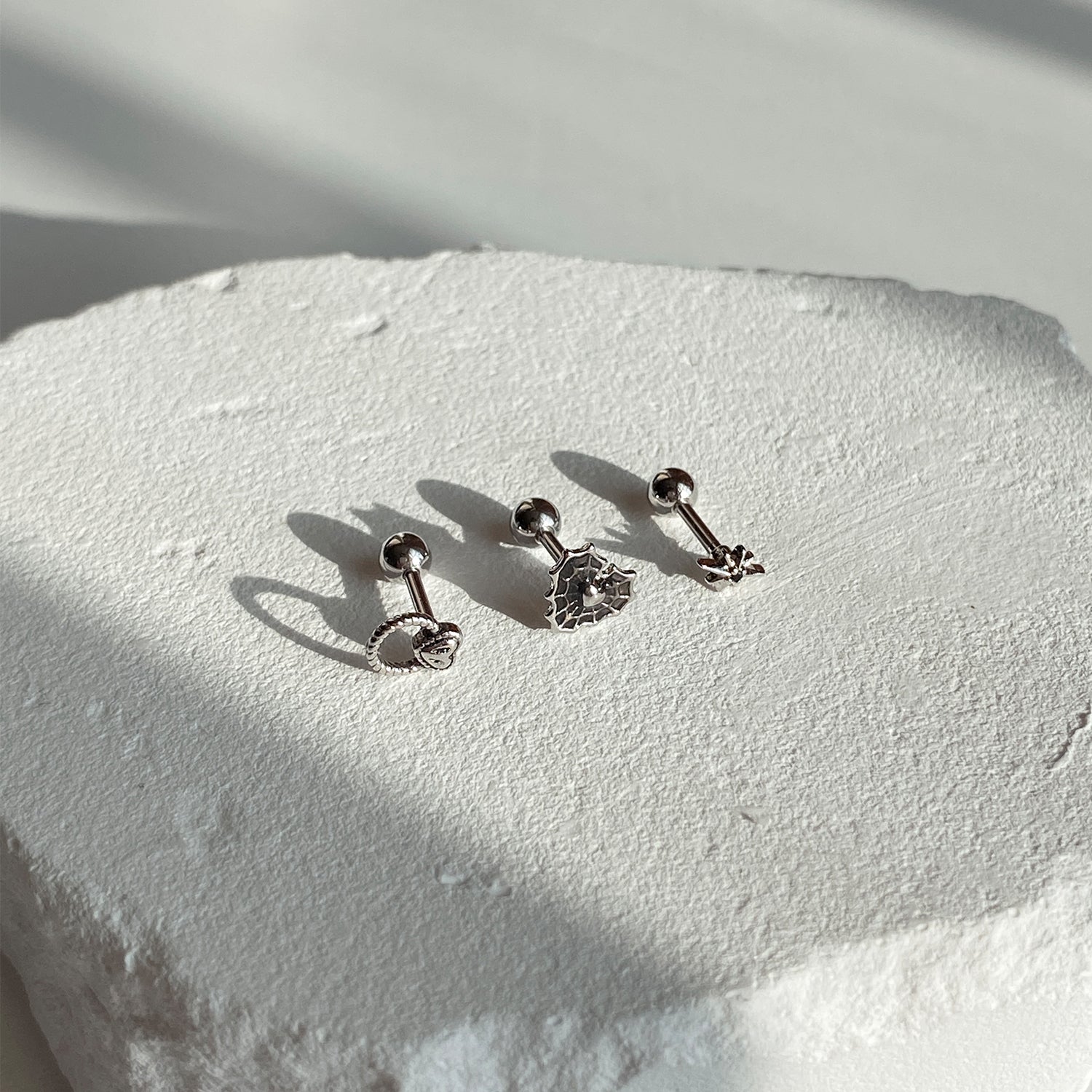 SET-033 エンティックスパイダーリングハートピアスセット