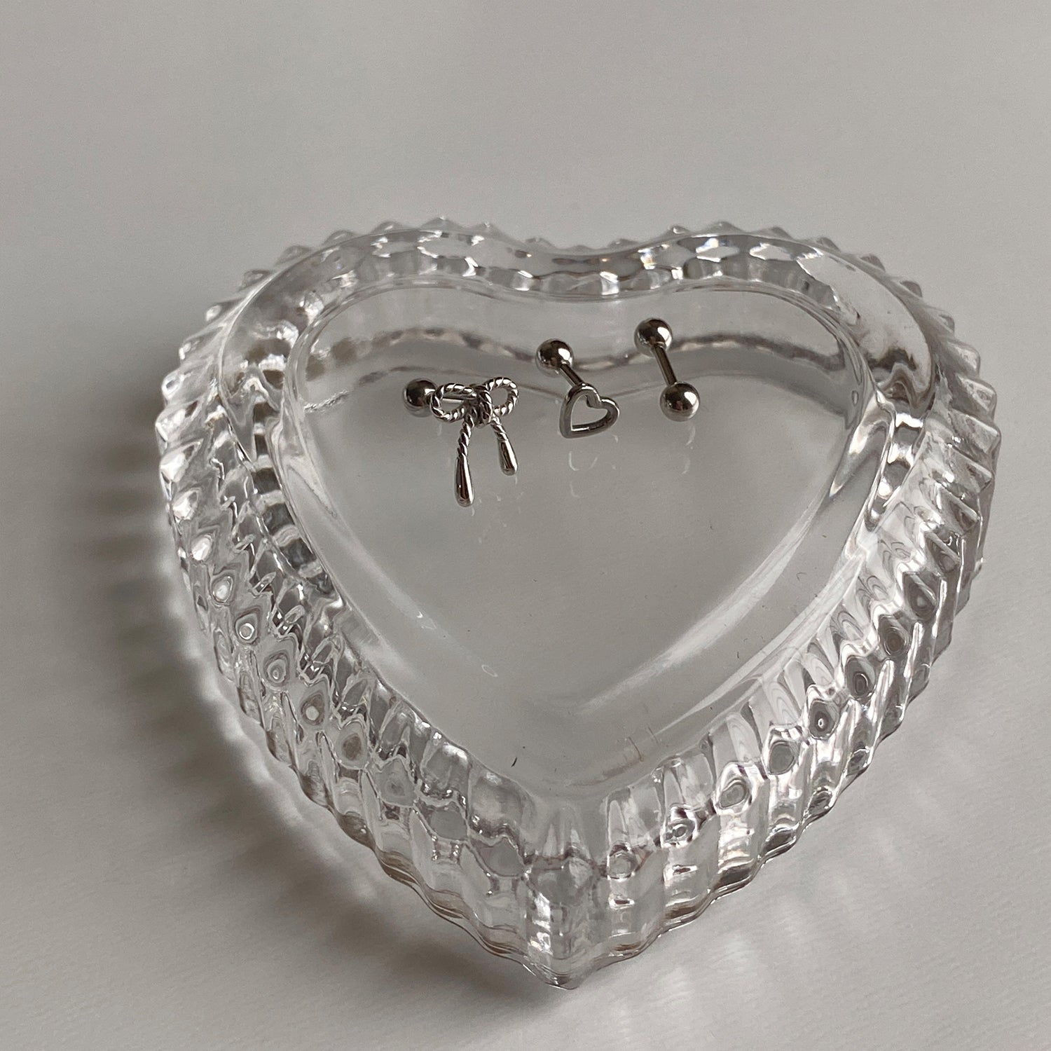 SET-009 サージカルエンティックリボンシンプルピアスセット