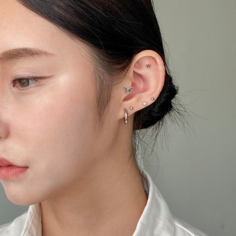 B3 021 サージカルトリプルサークルピアス