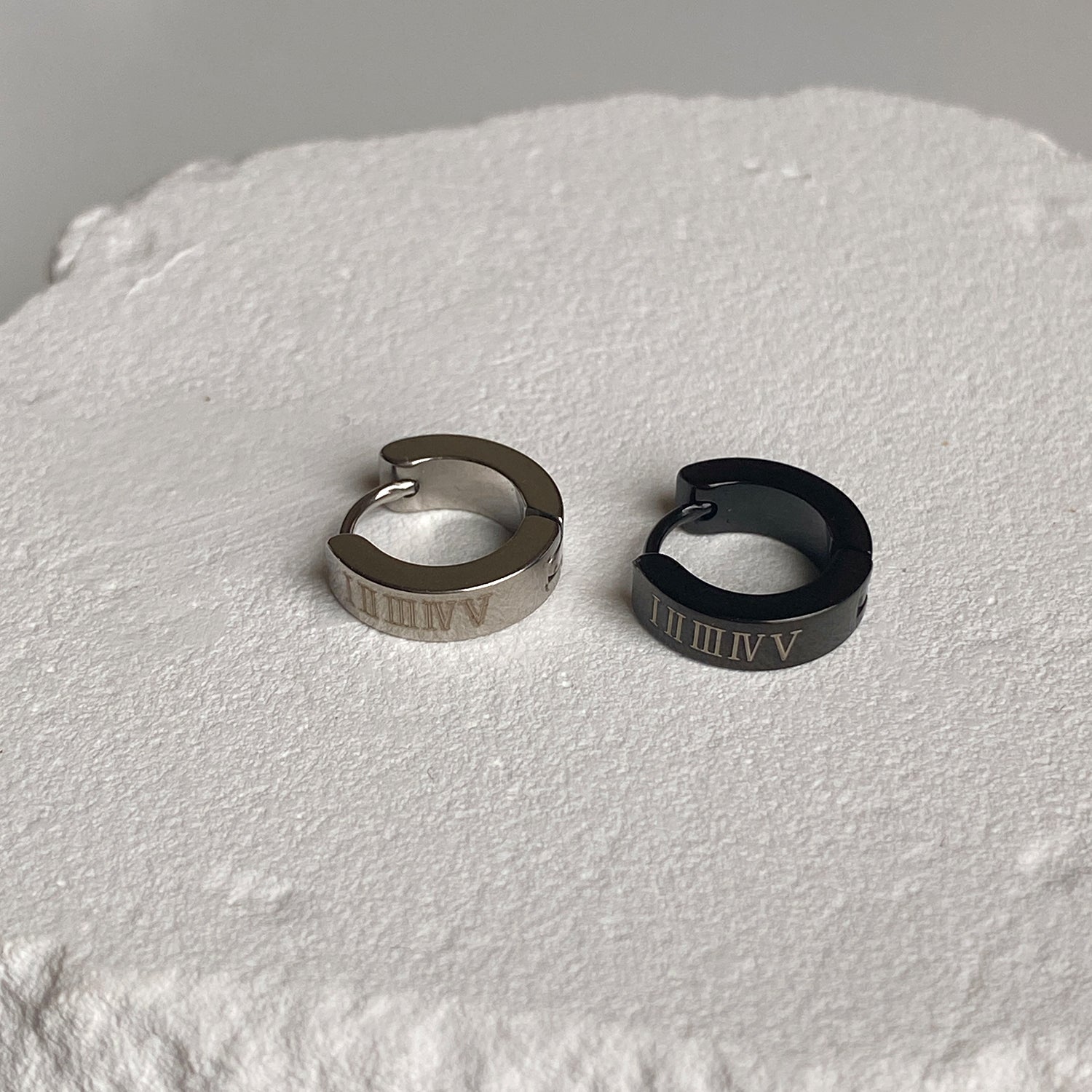 A9 183 サージカルローマ数字リングピアス