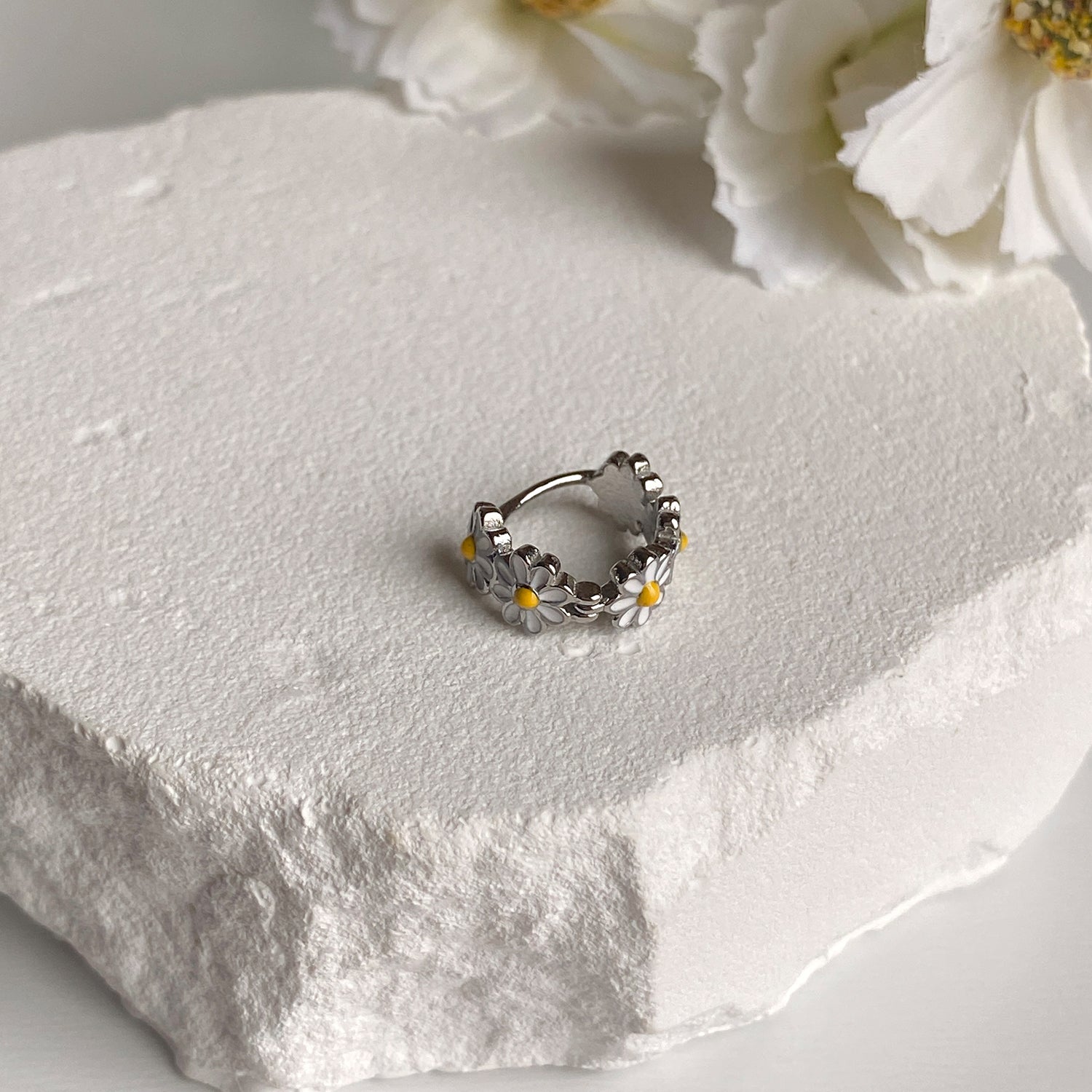 B3 130 サージカルエポック蝶ハートリングピアス