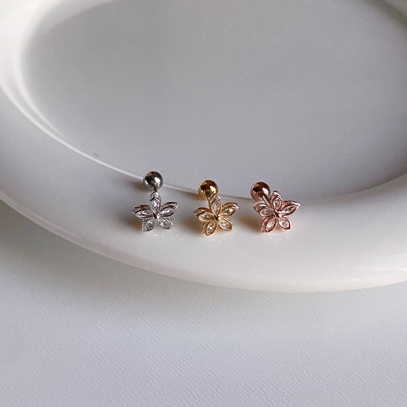 ファンシー フラワー ピアス (펜시 플라워 피어싱)