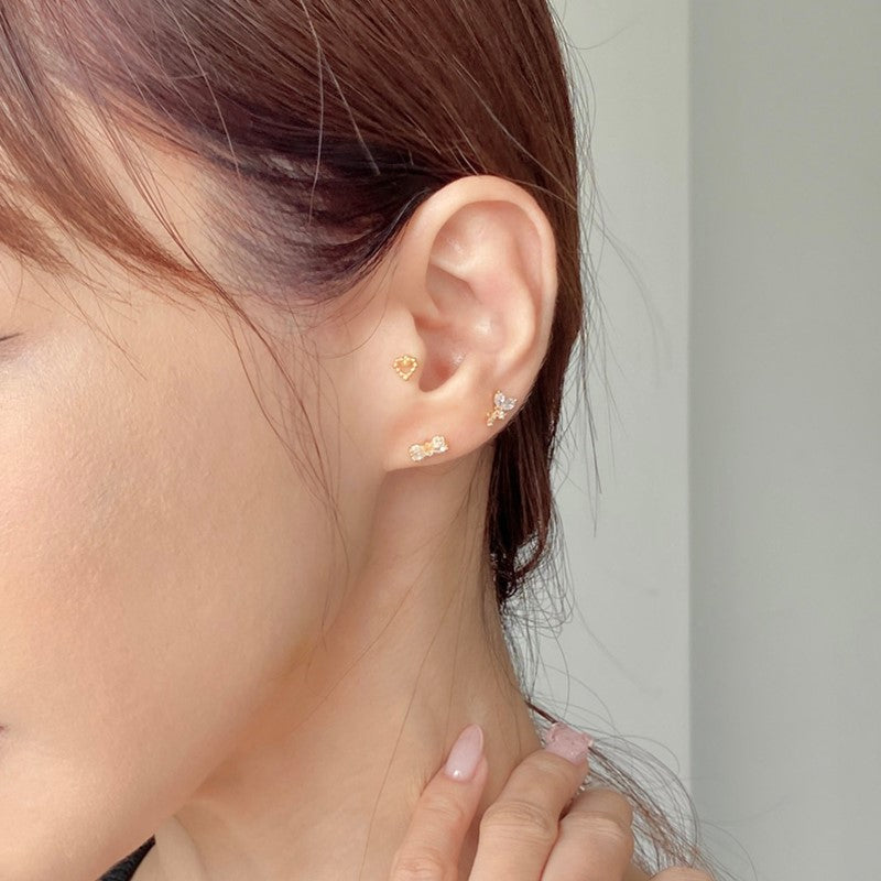 ドット ハート ピアス (도트 하트 피어싱)