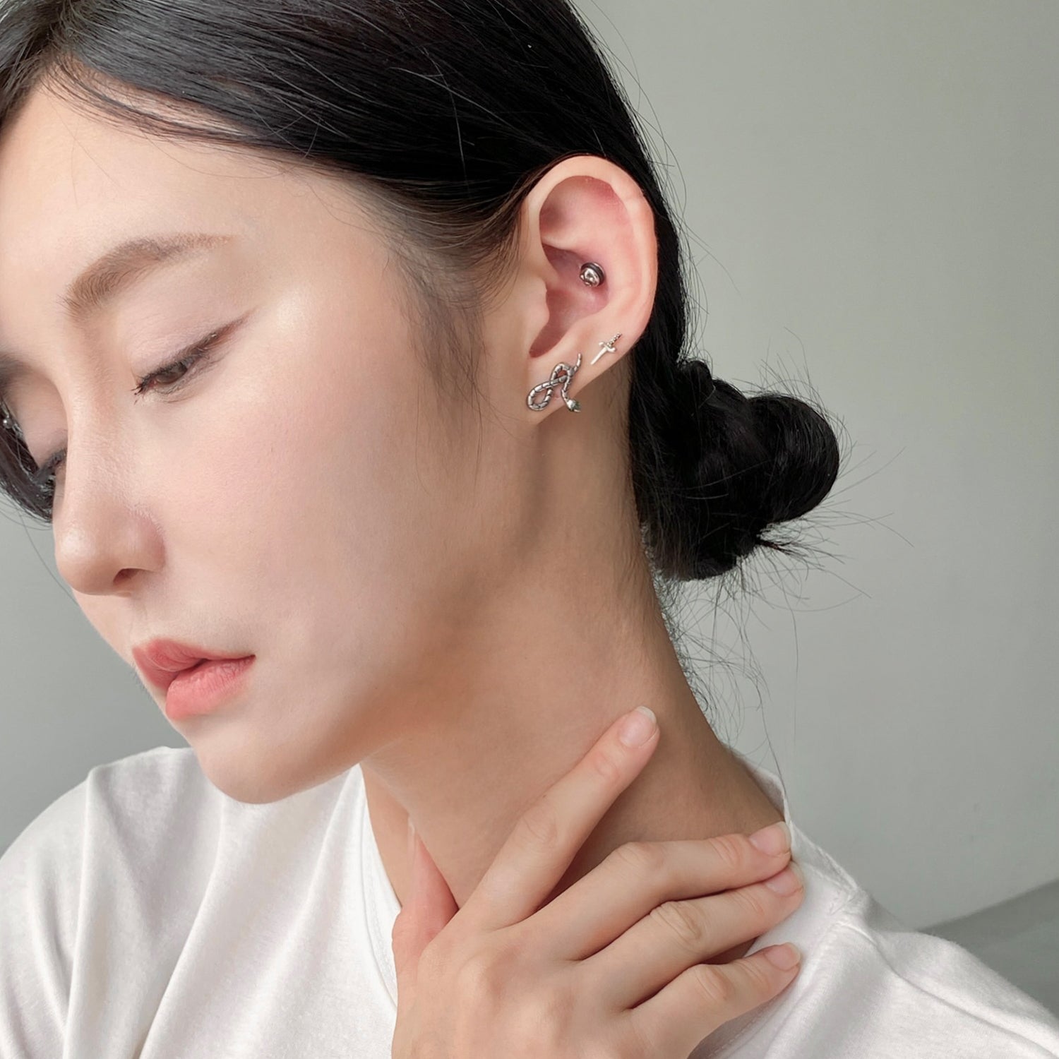 SET-022 アナコンダクロムミニソードピアスセット