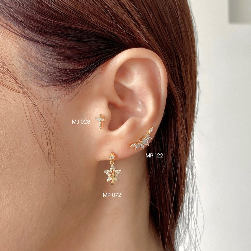 MJ 028 キュービッククロスピアス