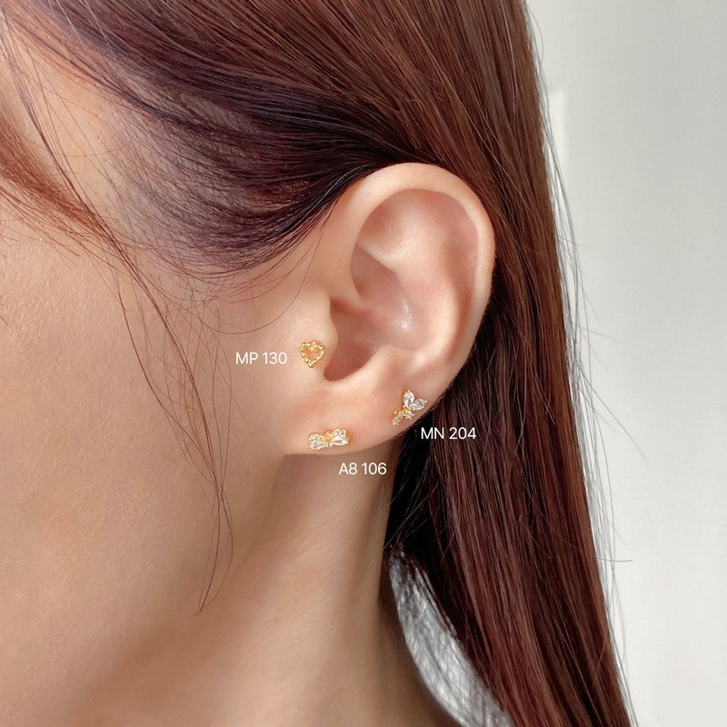 ドット ハート ピアス (도트 하트 피어싱)