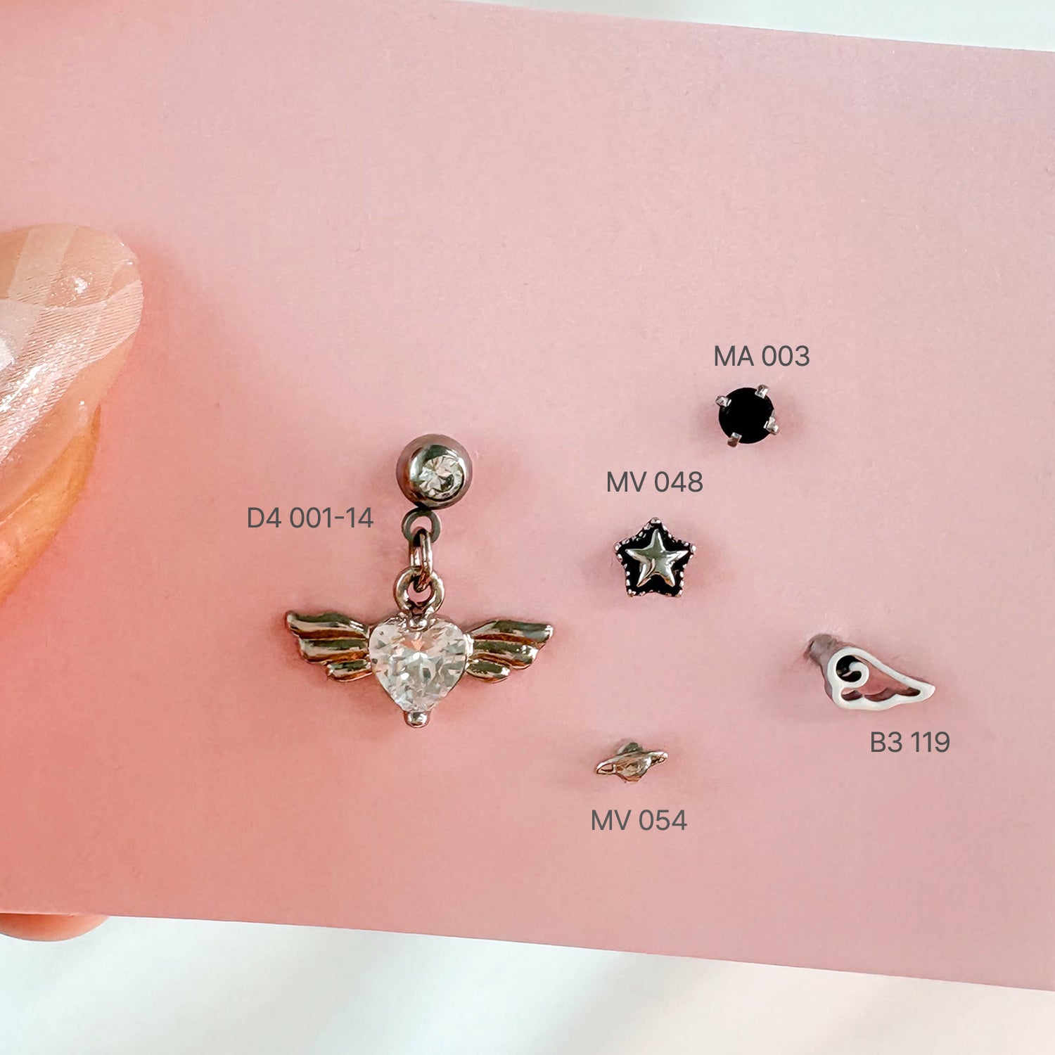 ダミニススペース シャインピアスセット ボディピアス SET-100