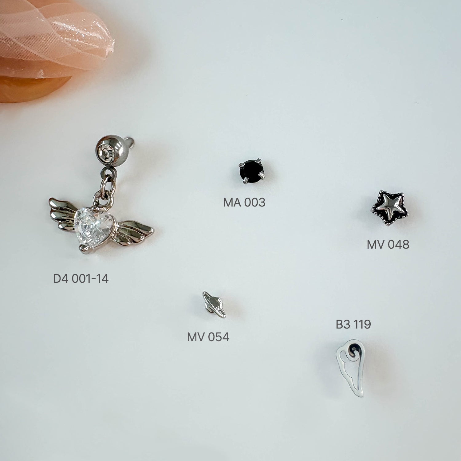 ダミニススペース シャインピアスセット ボディピアス SET-100