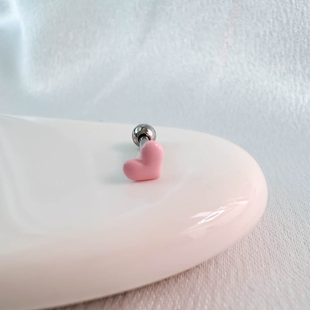 ダミニスサージカルアクリルミニハートボディピアスA8 301