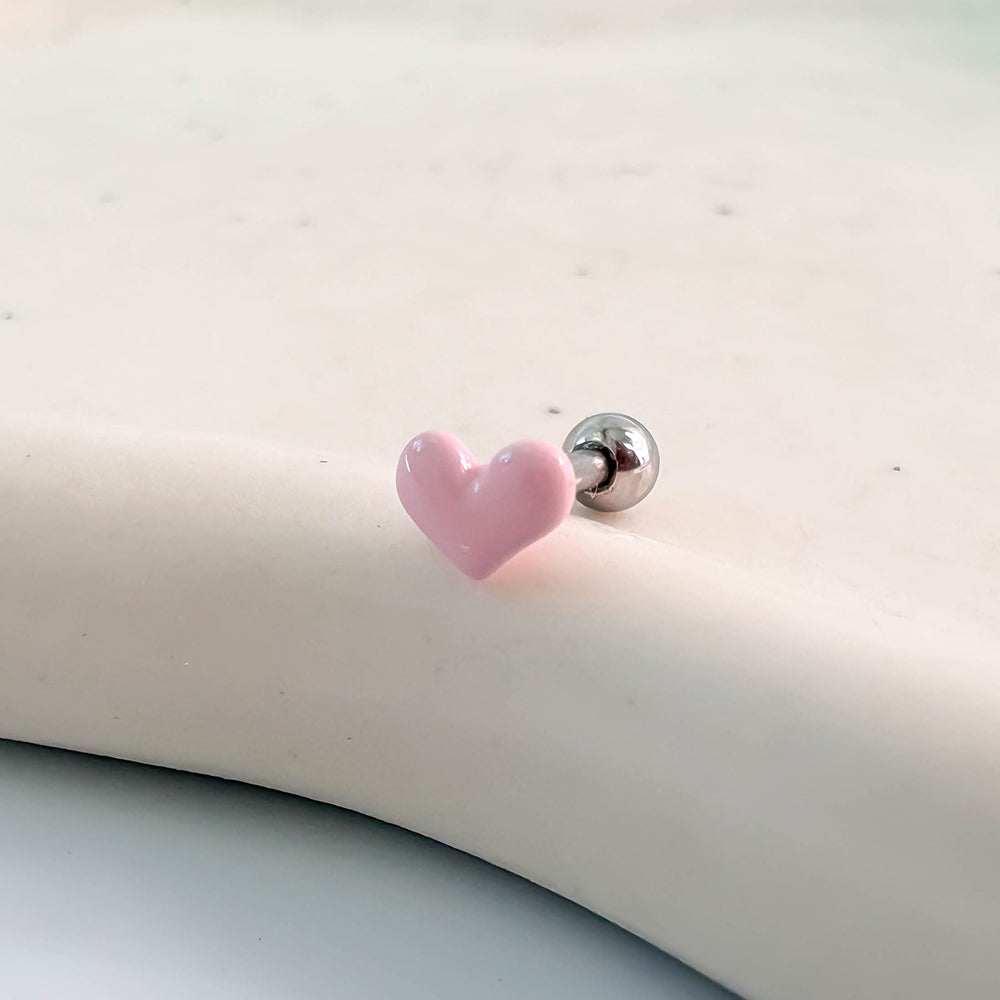 ダミニスサージカルアクリルミニハートボディピアスA8 301