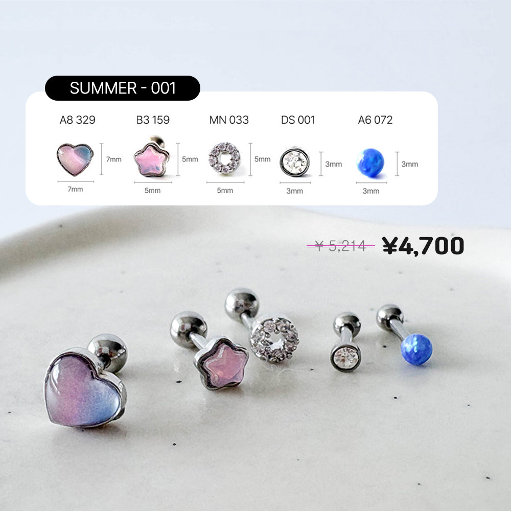 2026 Summer ピアスセット［5PCS / 1SET］